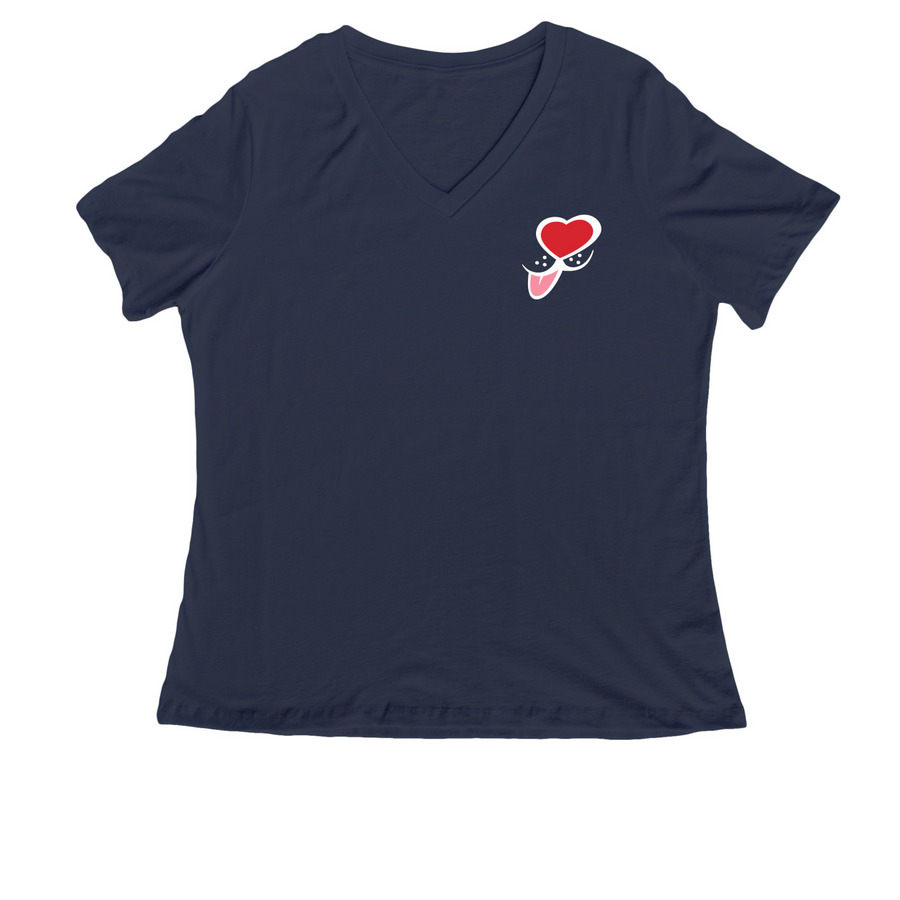 Classic&nbsp;LRRF Logo Dark Tees and Sweatshirts&nbsp;, a Navy Women's Relaxed V-Neck Tee