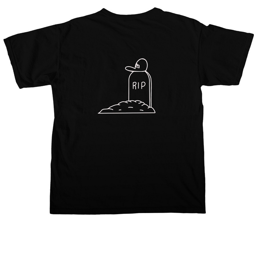 The Tank Is Purged, a Black Comfort Colors Unisex Tee (back-view)