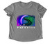 Idyllic, a Aluminum Grey Allmade Eco Triblend Women?s Scoop Neck Tee (back-view)