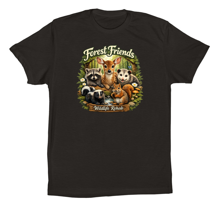 Forest Friends Fundraiser&nbsp;, a Black Premium Cotton Tee