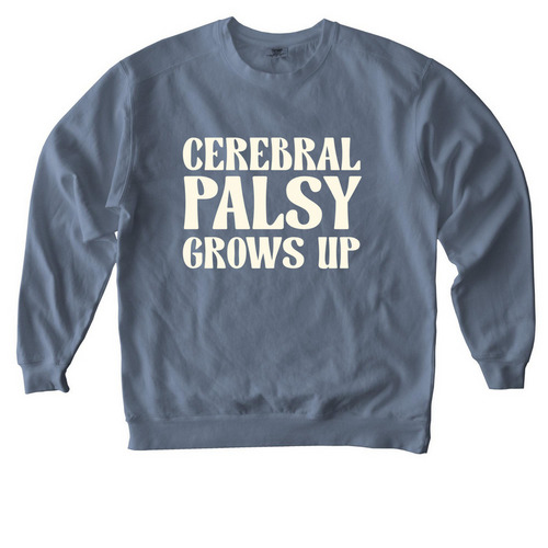 CPGU Logo Classic Crewneck, a Blue Jean Comfort Colors Crewneck Sweatshirt