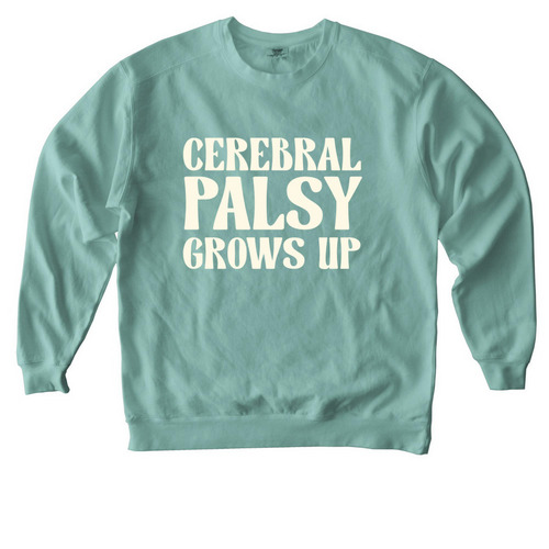 CPGU Logo Classic Crewneck, a Seafoam Comfort Colors Crewneck Sweatshirt