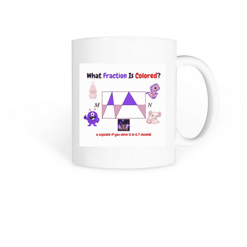 A Coffee Mug With A 6/7 Puzzle, a White Coffee Mug