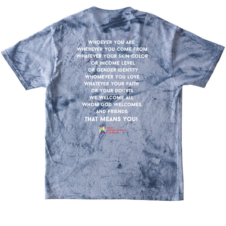 "Imago Dei" ? Pride 2026, a Ocean Comfort Colors Colorblast Tee (back-view)