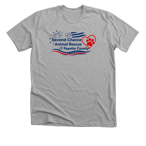 Patriot Logo, a Athletic Heather Premium Unisex Tee