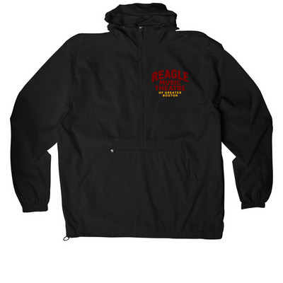 Logo Windbreaker, a Black Packable Anorak
