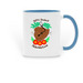mugs!, a Light Blue Two-Tone Ceramic Mug