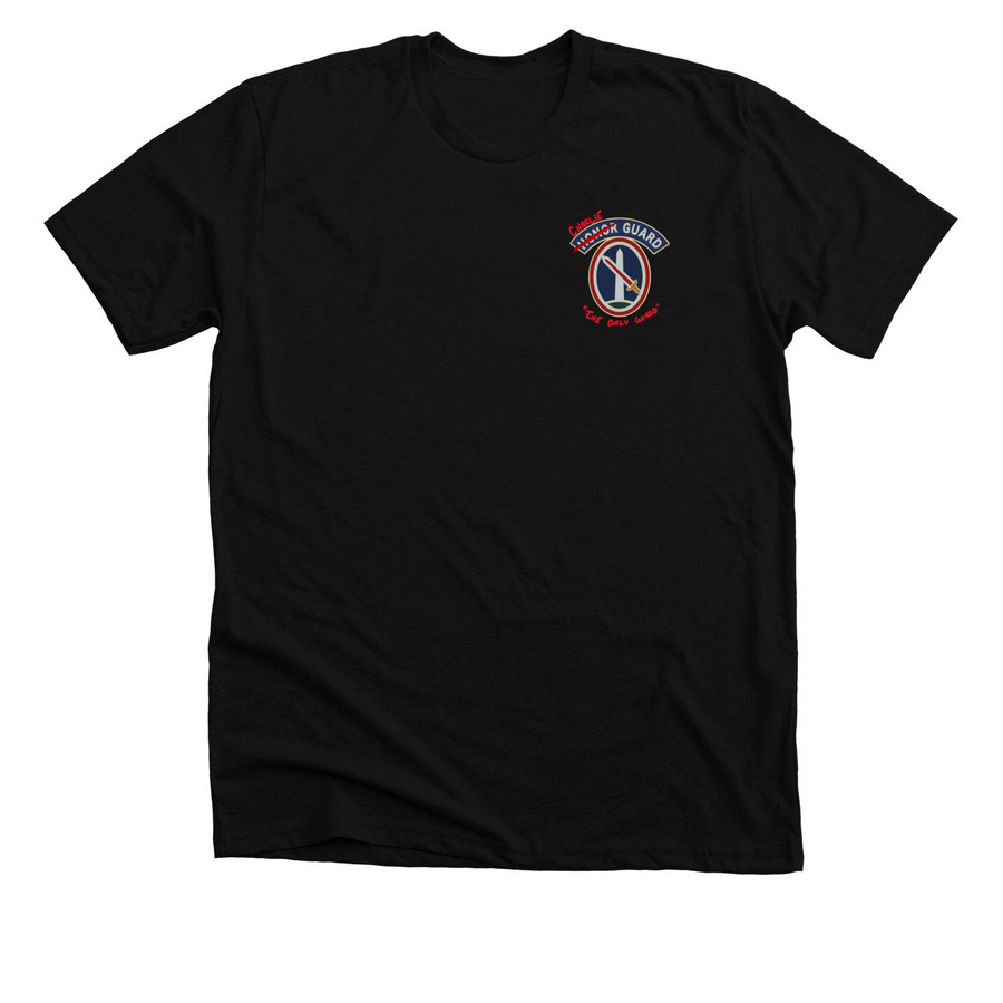 New Charlie Guard T-Shirt, a Solid Black Blend Premium Unisex Tee