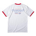 America's 250, a White/ Red Cotton Ringer Tee (back-view)