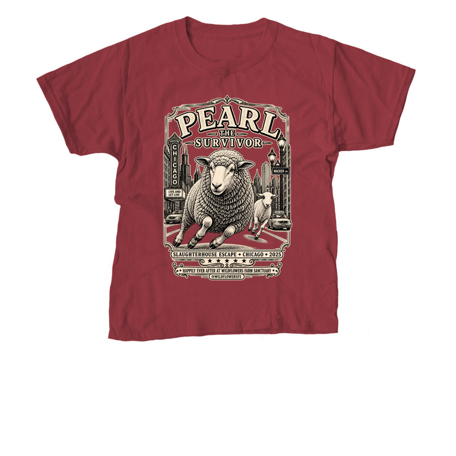 It?s Pearl?s Escape-iversary!, a Cardinal Red Youth Unisex Tee