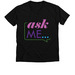 Ask Me... Adult T's, a Solid Black Blend Premium V-Neck Tee