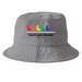 Taylor Pride Logo Headwear, a Grey Printed Bucket Hat