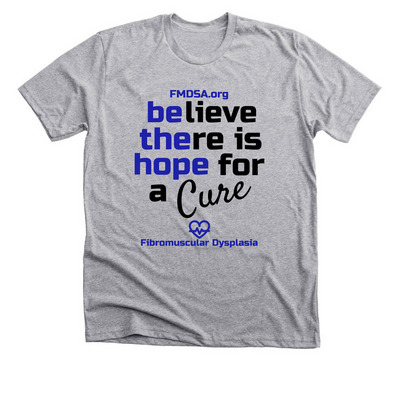 Fibromuscular Dysplasia, a Athletic Heather Premium Unisex Tee