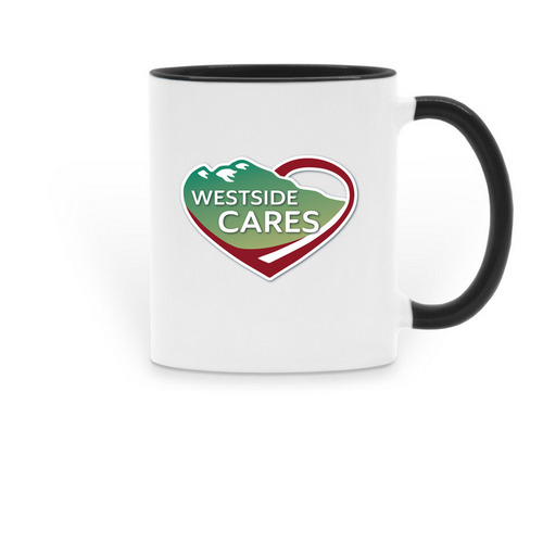 Westside CARES Mug, a Black Two-Tone Ceramic Mug