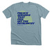 Piss Off The Patriarchy Tee, a Heather Blue Lagoon Premium Unisex Tee