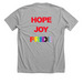 Ukandu Limited Release Pride Design, a Athletic Heather Premium Unisex Tee (back-view)