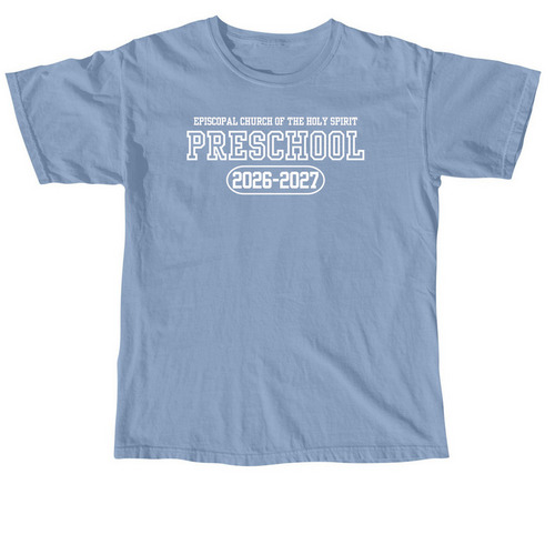 Preschool (Adult + Youth), a Washed Denim Comfort Colors Unisex Tee