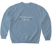 Child Abuse Prevention - 2025, a Stone Blue Softstyle Crewneck Sweatshirt (back-view)