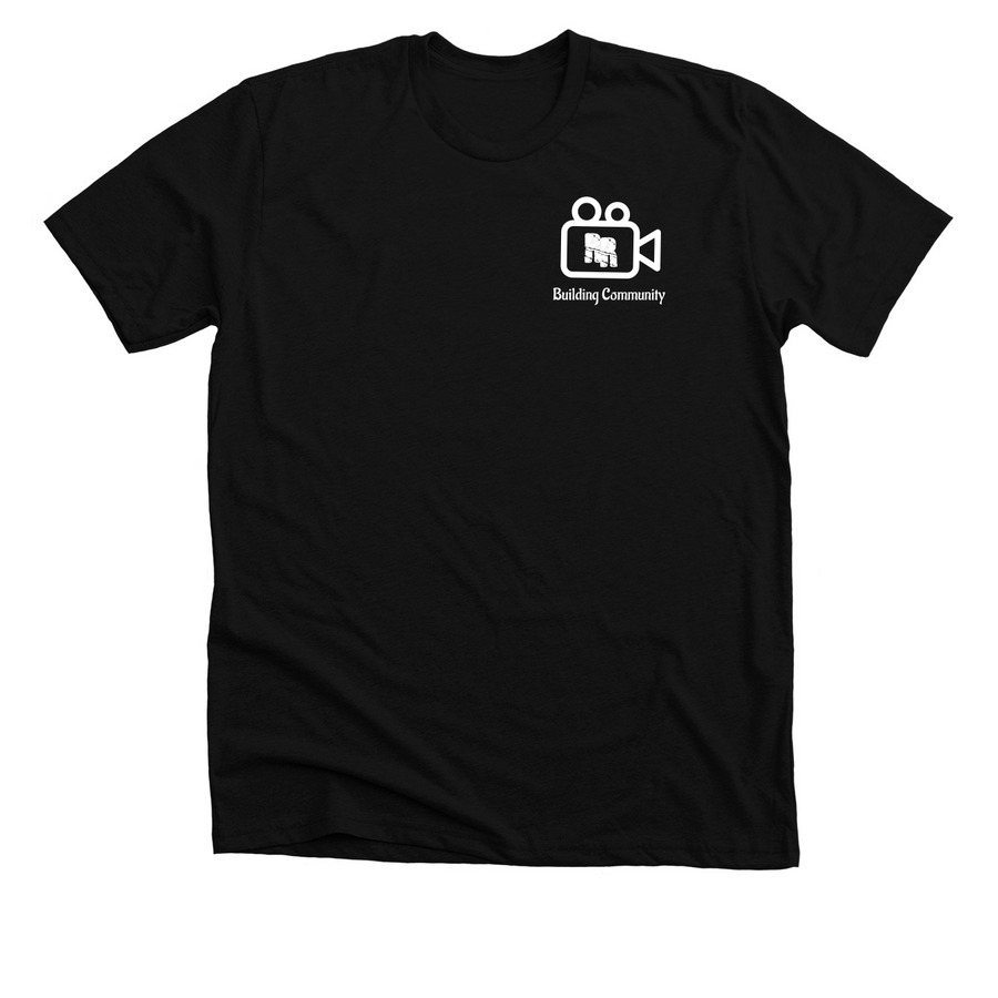 Building Community&nbsp;, a Solid Black Blend Premium Unisex Tee