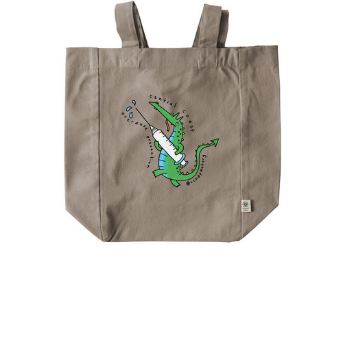 CCODP Cotton Tote: Dotty, a Pumice Recycled Cotton Tote Bag