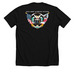 USCG Chief Warrant Officer: Dark Color Shirts, a Solid Black Blend Premium Unisex Tee (back-view)