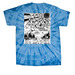 Tye Dye Running Dog, a Baby Blue Classic Tie Dye Tee (back-view)