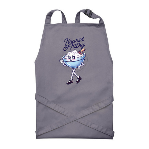 Floured and Filthy Apron, a Steel Recycled Bib Apron