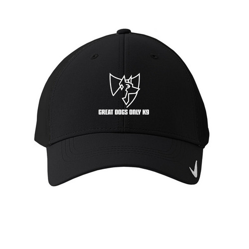 GDO Fitted Hat, a Black Printed Nike Dri-FIT Legacy Performance Cap