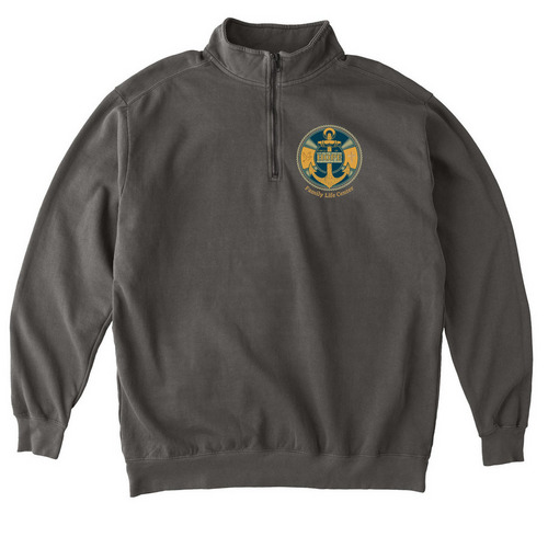 COH Quarter Zips, a Pepper Comfort Colors Quarter Zip Pullover