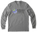 Pollinator Pathway: Pollinators in Flight 2, a Granite Grey Heather Allmade Organic Cotton Long Sleeve Tee