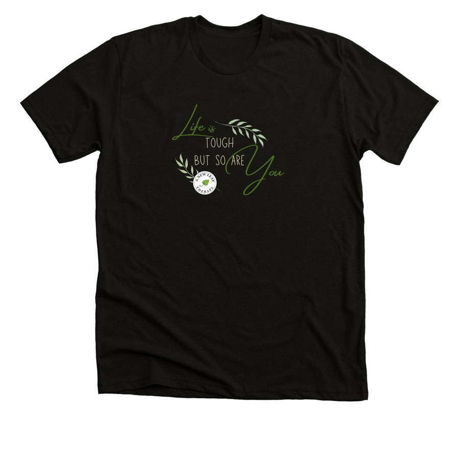 Life is tough, a Solid Black Blend Premium Unisex Tee