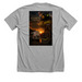 IN MEMORIAM OF FIREFIGHTER CROSS, a Athletic Heather Premium Unisex Tee (back-view)