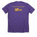 Democracy is not a spectator sport!, a Heather Team Purple Premium Unisex Tee (back-view)