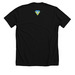 Ukrainian Heritage and Strength, a Solid Black Blend Premium Unisex Tee (back-view)