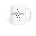 Dog Dad cup, a White Coffee Mug