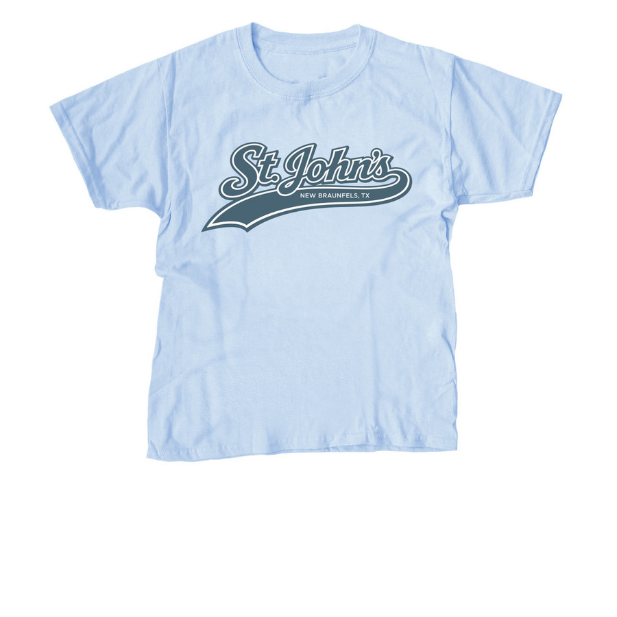 Team St. John's, a Light Blue Youth Unisex Tee