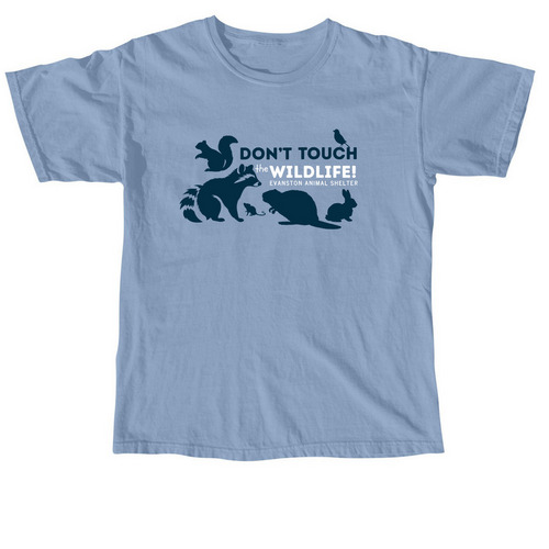 Don't Touch the Wildlife Tee, a Washed Denim Comfort Colors Unisex Tee