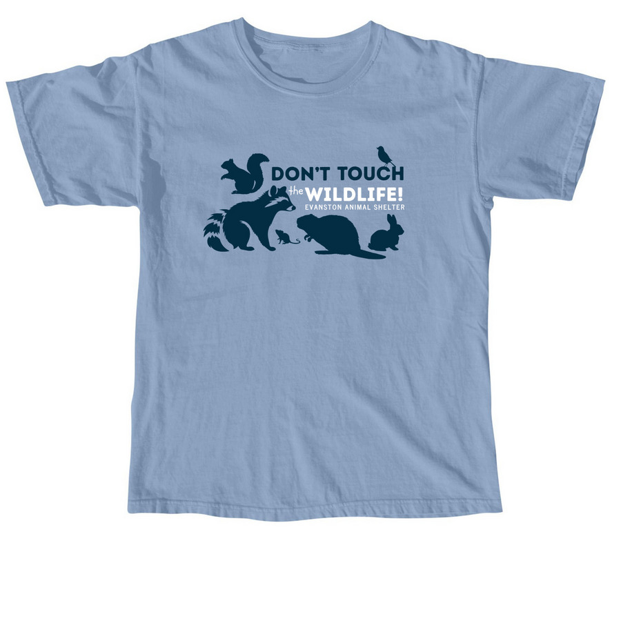 Don't Touch the Wildlife Tee, a Washed Denim Comfort Colors Unisex Tee