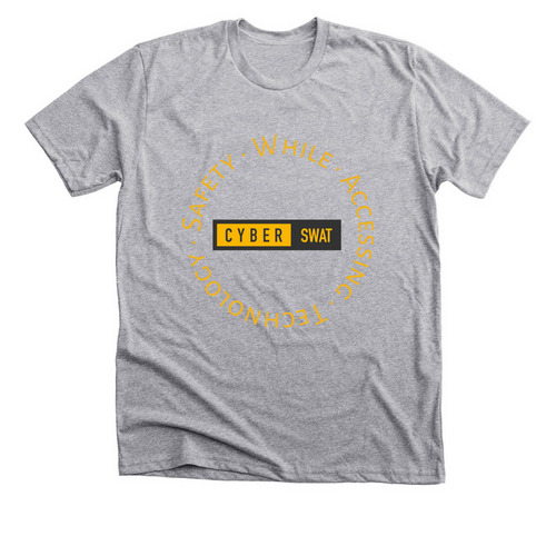 Cyber SWAT, a Athletic Heather Premium Unisex Tee
