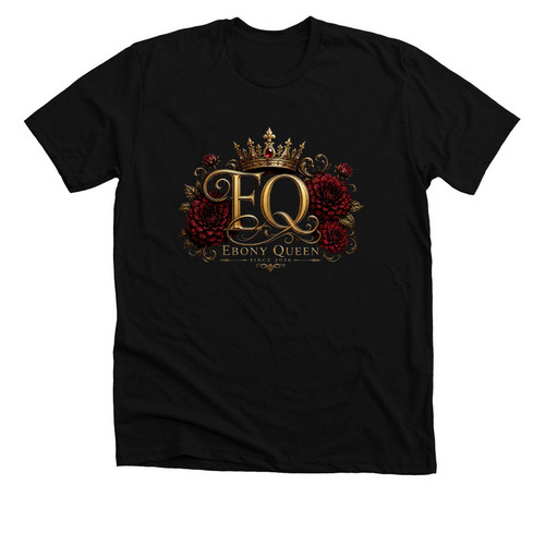 Ebony Queen&nbsp;, a Solid Black Blend Premium Unisex Tee