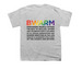 Everyone Is a Child of God!, a Sport Grey Youth Unisex Tee (back-view)