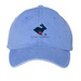 Friends of Rabbits Logo&nbsp; Hats, a Periwinkle Printed Pigment Dye Baseball Cap