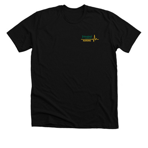 Eat Sleep Nursing School - White Text, a Solid Black Blend Premium Unisex Tee