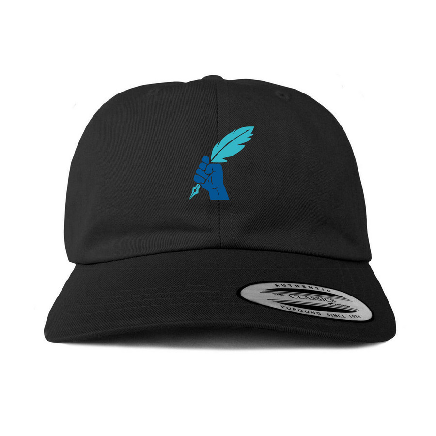 Quill Pen Hat, a Black Printed Classic Baseball Cap