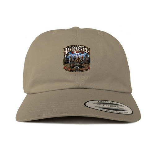 Hats, a Khaki Printed Classic Baseball Cap