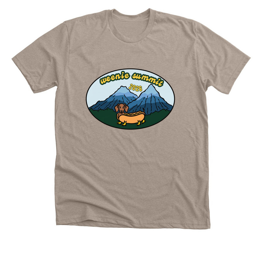 Weenie Summit, a Heather Stone Premium Unisex Tee