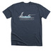 Fast Skiff, a Heather Midnight Navy Premium Unisex Tee
