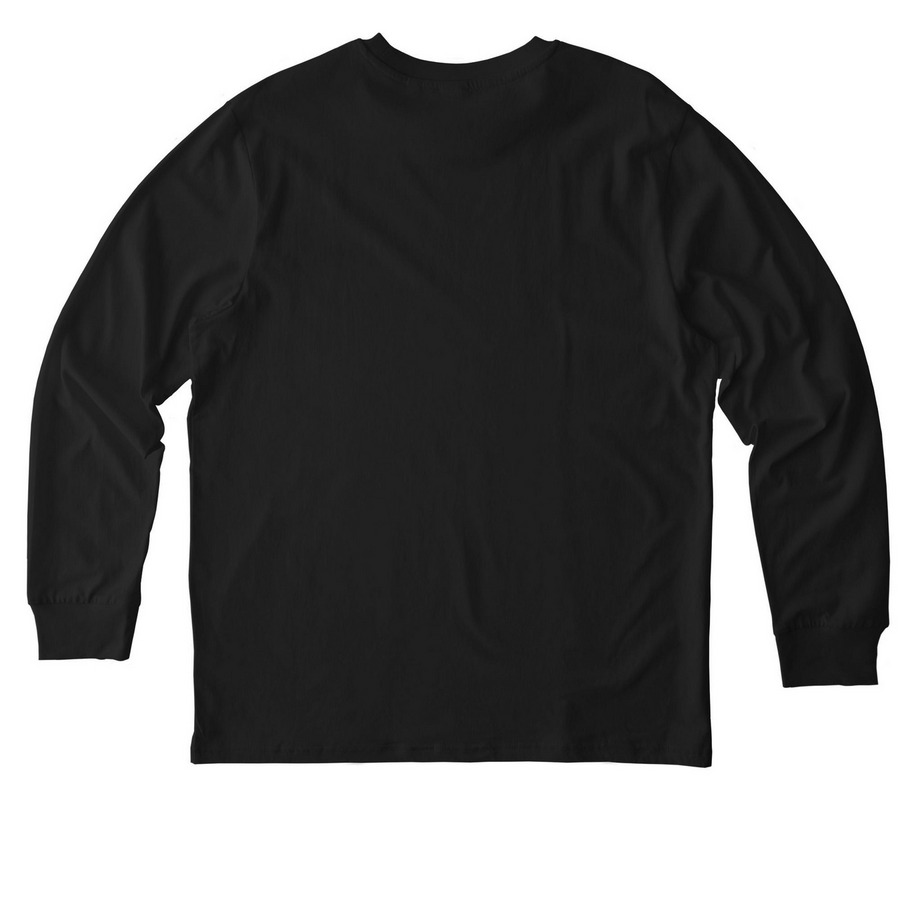 Large MLSA Logo Shirts, a Black Stanley/Stella Unisex Creator 2.0 Long Sleeve Tee (back-view)