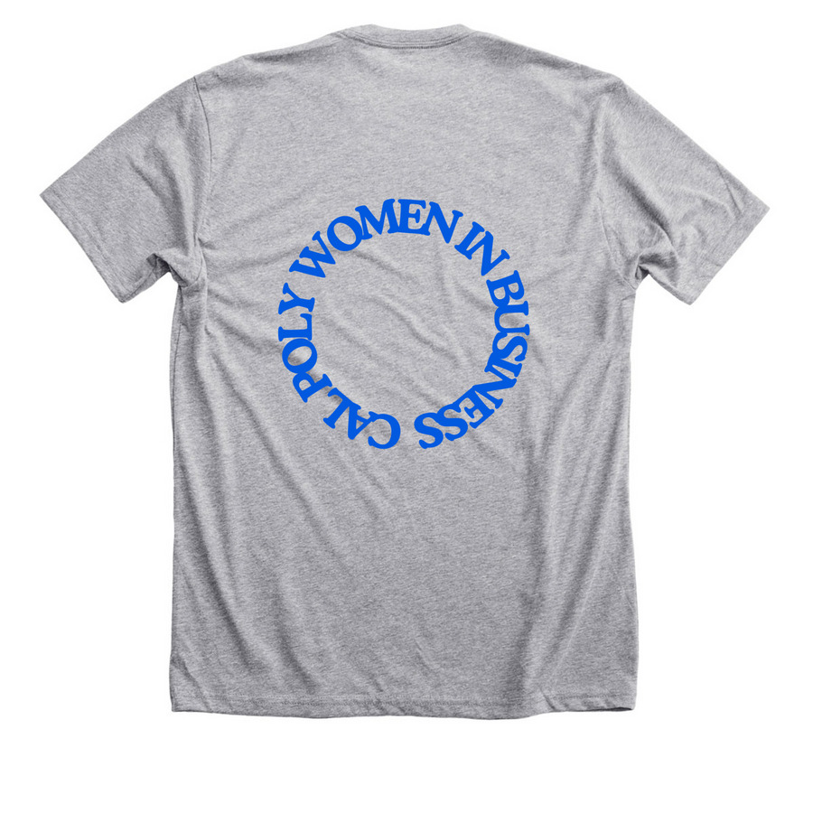 Women in Business, a Athletic Heather Premium Unisex Tee (back-view)