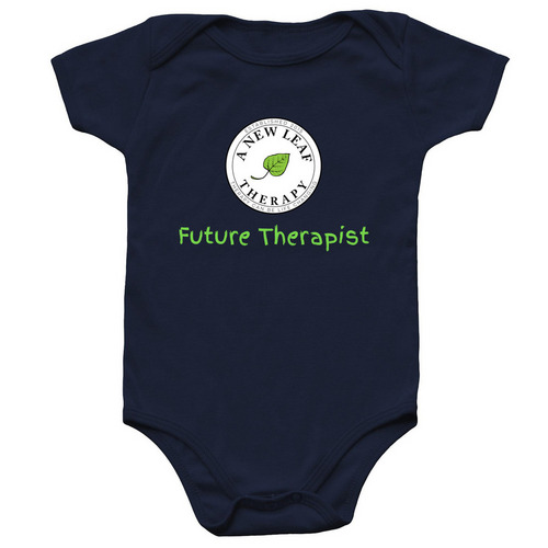 Future Therapist, a Navy Infant Onesie